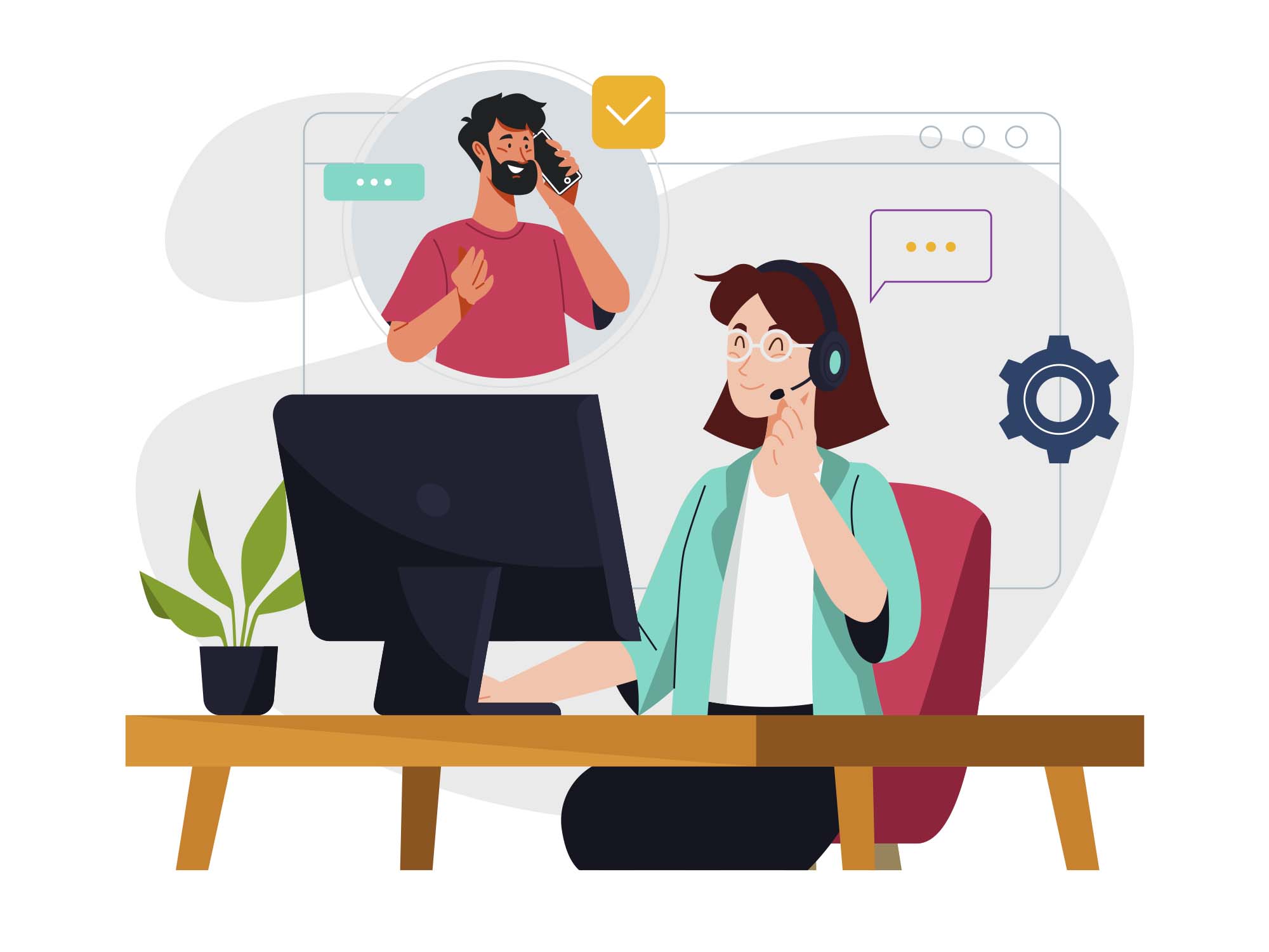 Contact Illustration